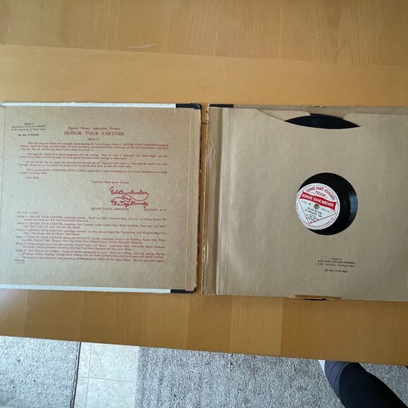 3 Records - Honor Your Partner Square Dances 78RPM 12” Ed Durlacher - Vintage - Picture 3 of 16